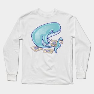 Whale crocheting Long Sleeve T-Shirt